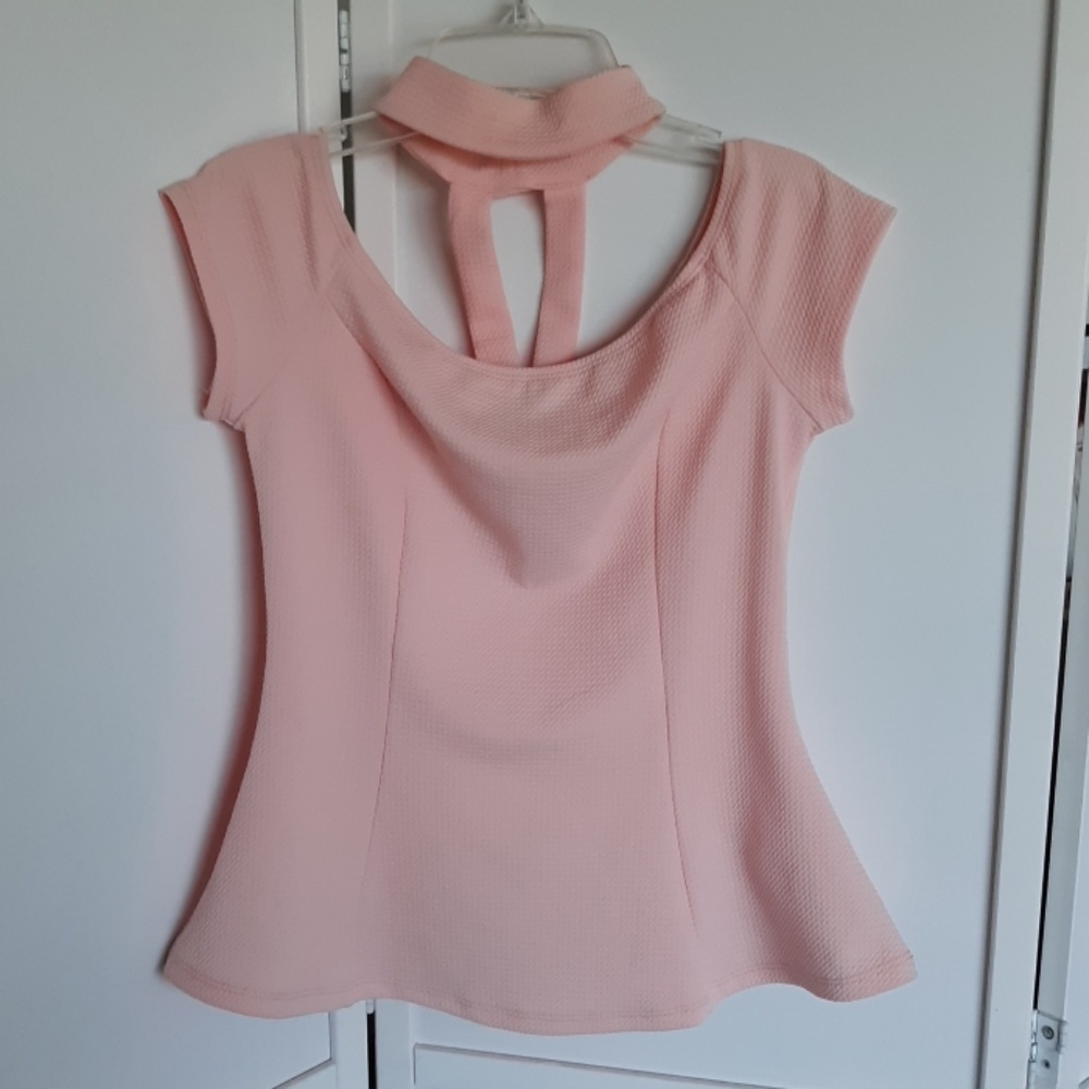 Pink Peplum Top